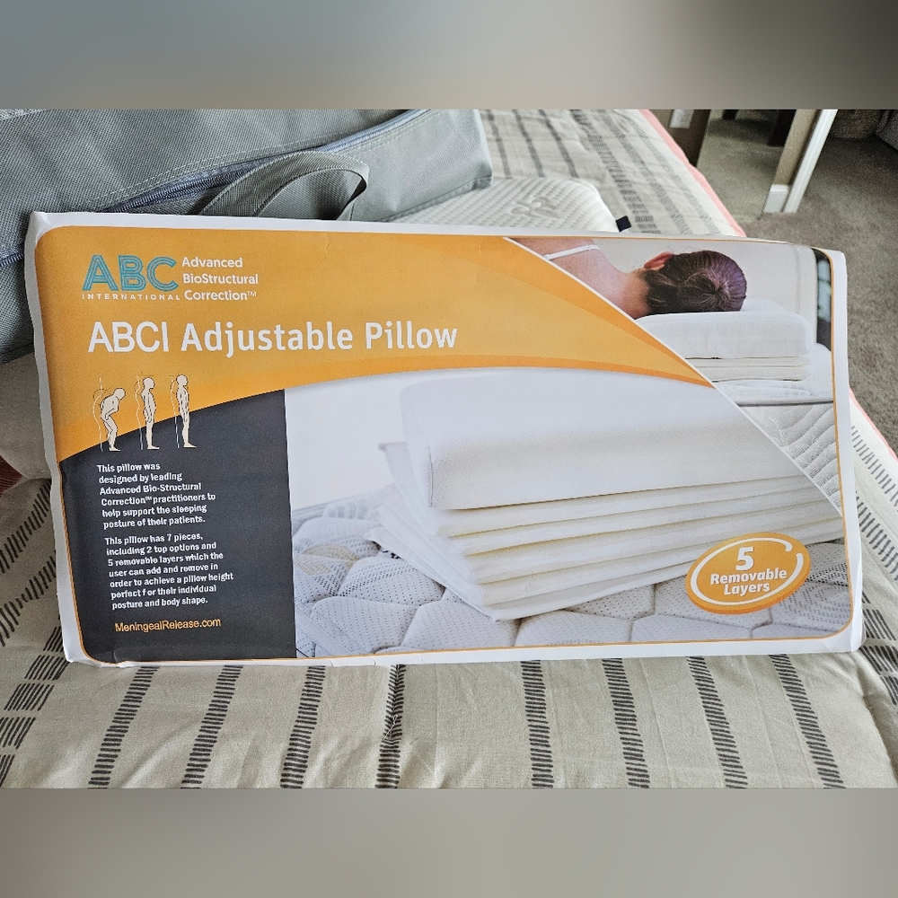 ABC Pillow for side sleepers